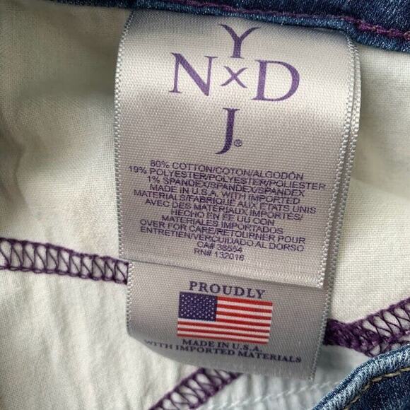 NYDJ Womens 4 Lift-Tuck Ankle Skinny Jeans Blue Mid-Rise Stretch 5-Pocket Denim - Picture 8 of 13